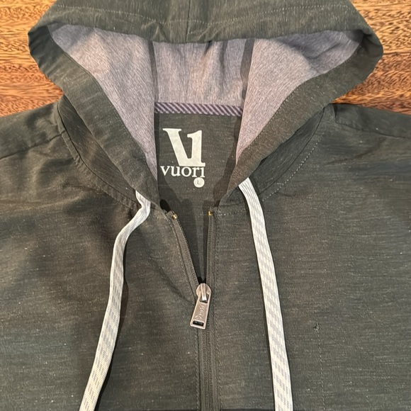 Vuori Hoodie Full Zip Jacket Green- Men’s Large - Picture 2 of 5